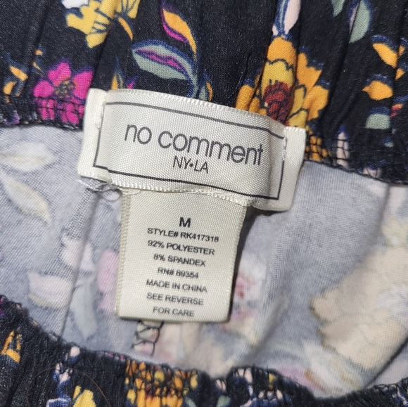 Womens No comment flowy floral shorts - Picture 5 of 6